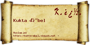 Kukta Ábel névjegykártya